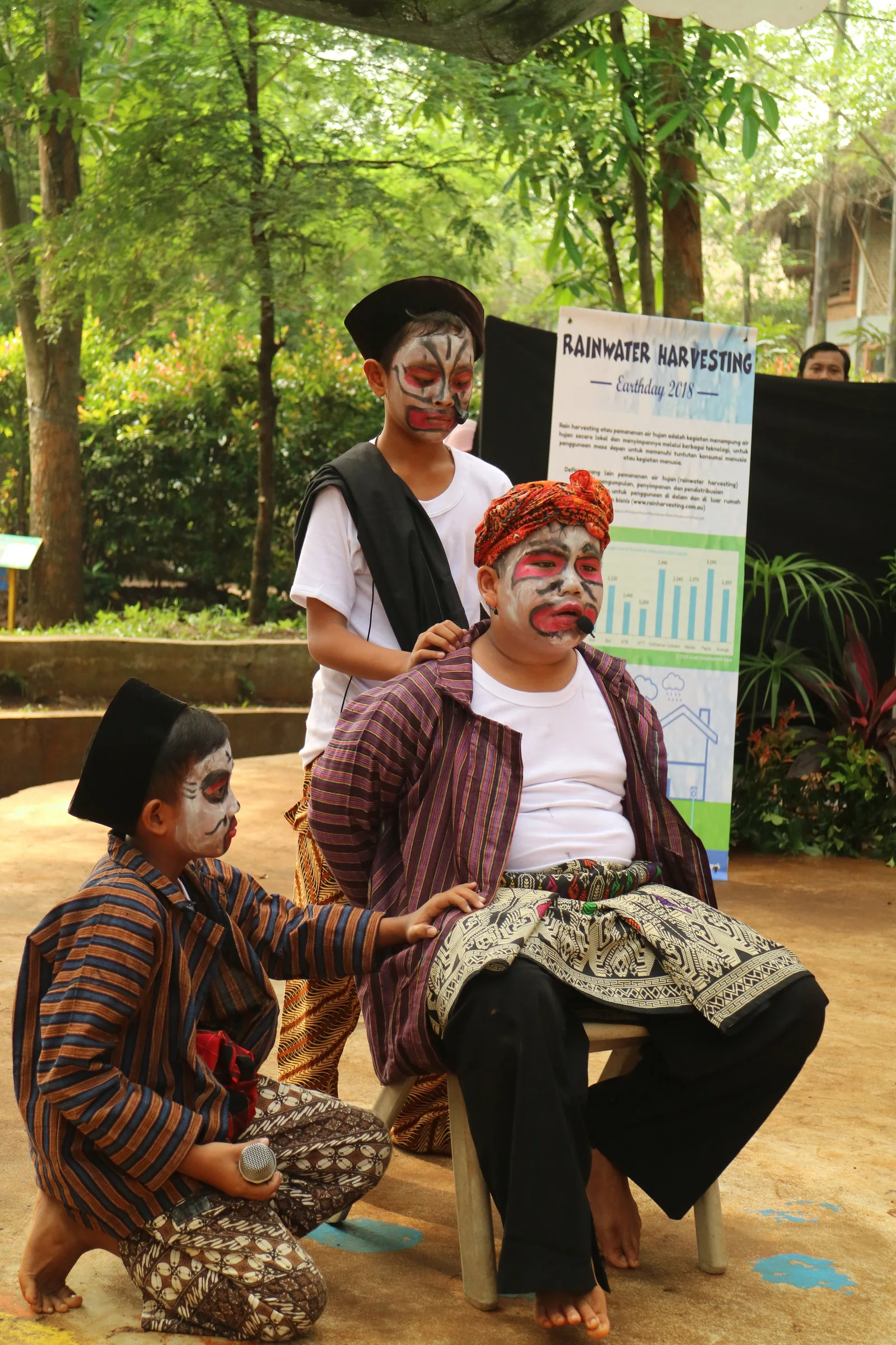 Siswa mengikuti aktivitas seni dan ekspresi